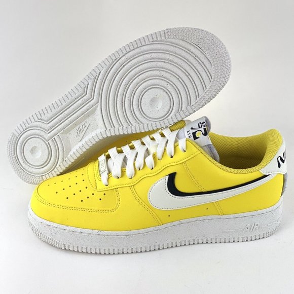 Nike Air Force 1 '07 LV8 '82 Tour Yellow Men's Sneakers Shoes White DO9786-700 - Picture 3 of 12